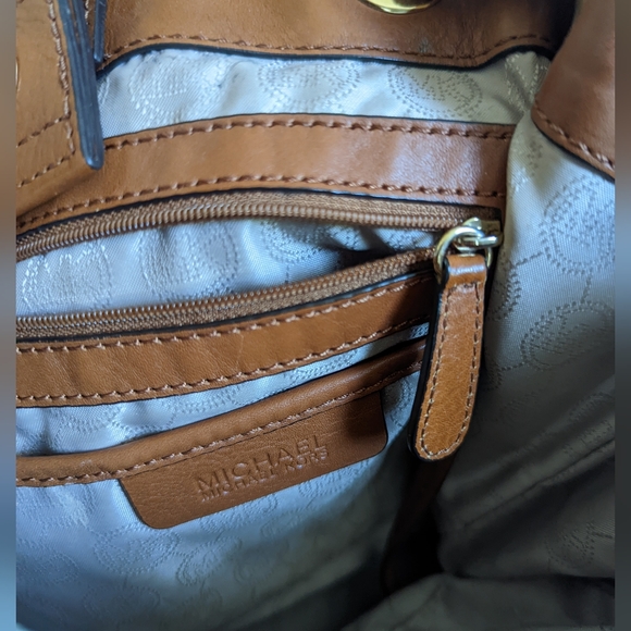 Michael kors jet set gathered tote vanilla purse - Picture 4 of 8